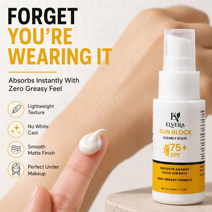 Elvera Sun Block SPF 75+